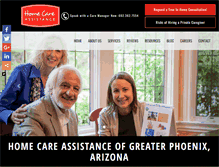 Tablet Screenshot of homecareassistancephoenix.com